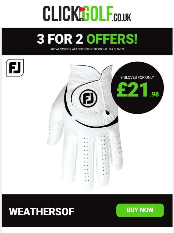 3️⃣ For 2️⃣ Deals On Balls & Gloves!