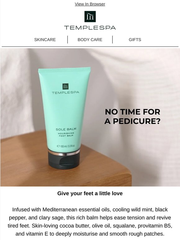 👣 Nourish your feet