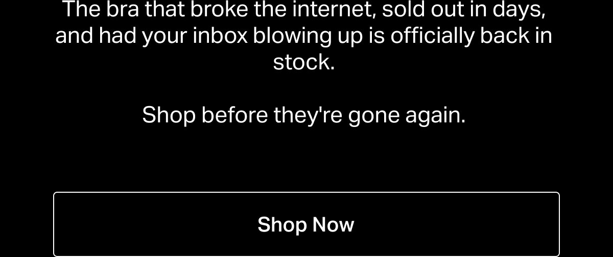 The bra that broke the internet