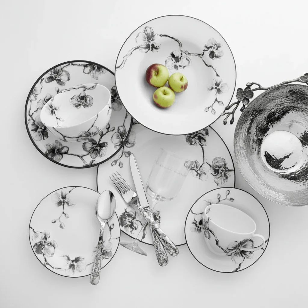 Image of Black Orchid Dinnerware