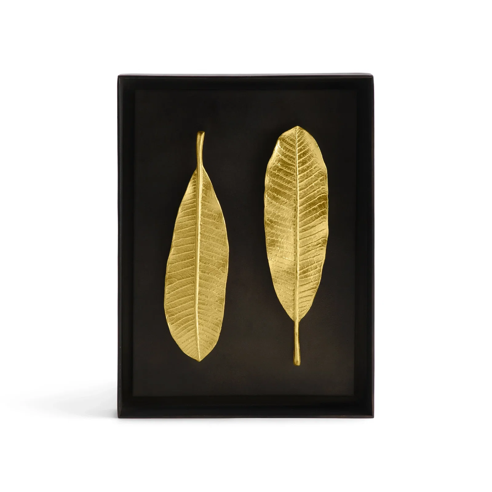 Image of Champa Leaf Shadow Box - Gold