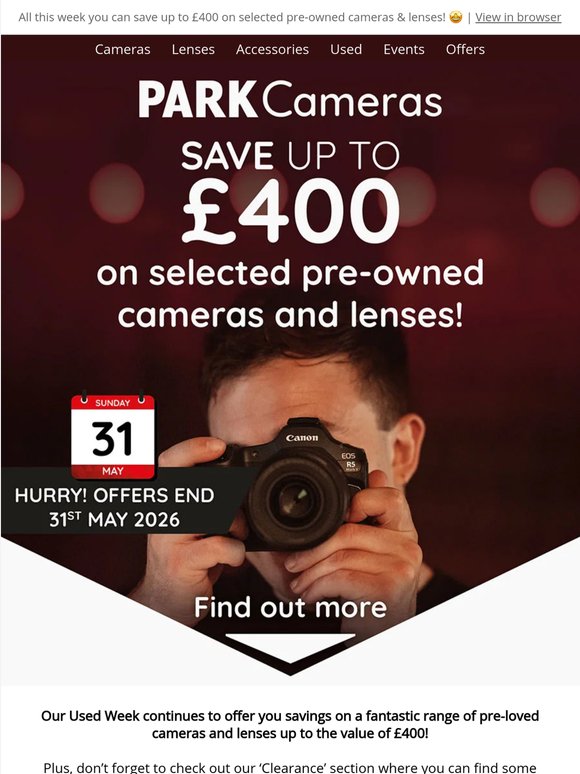 Pre-loved product savings continue: Save up to £400!