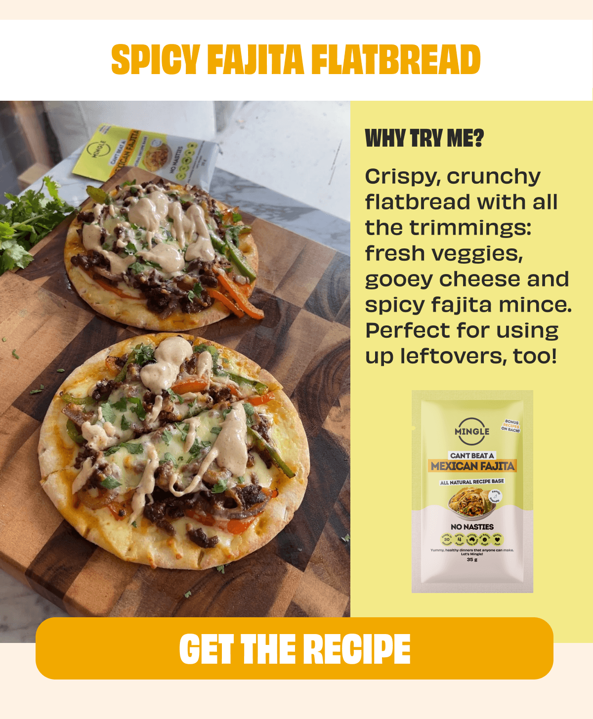 Spicy Fajita Flatbread
