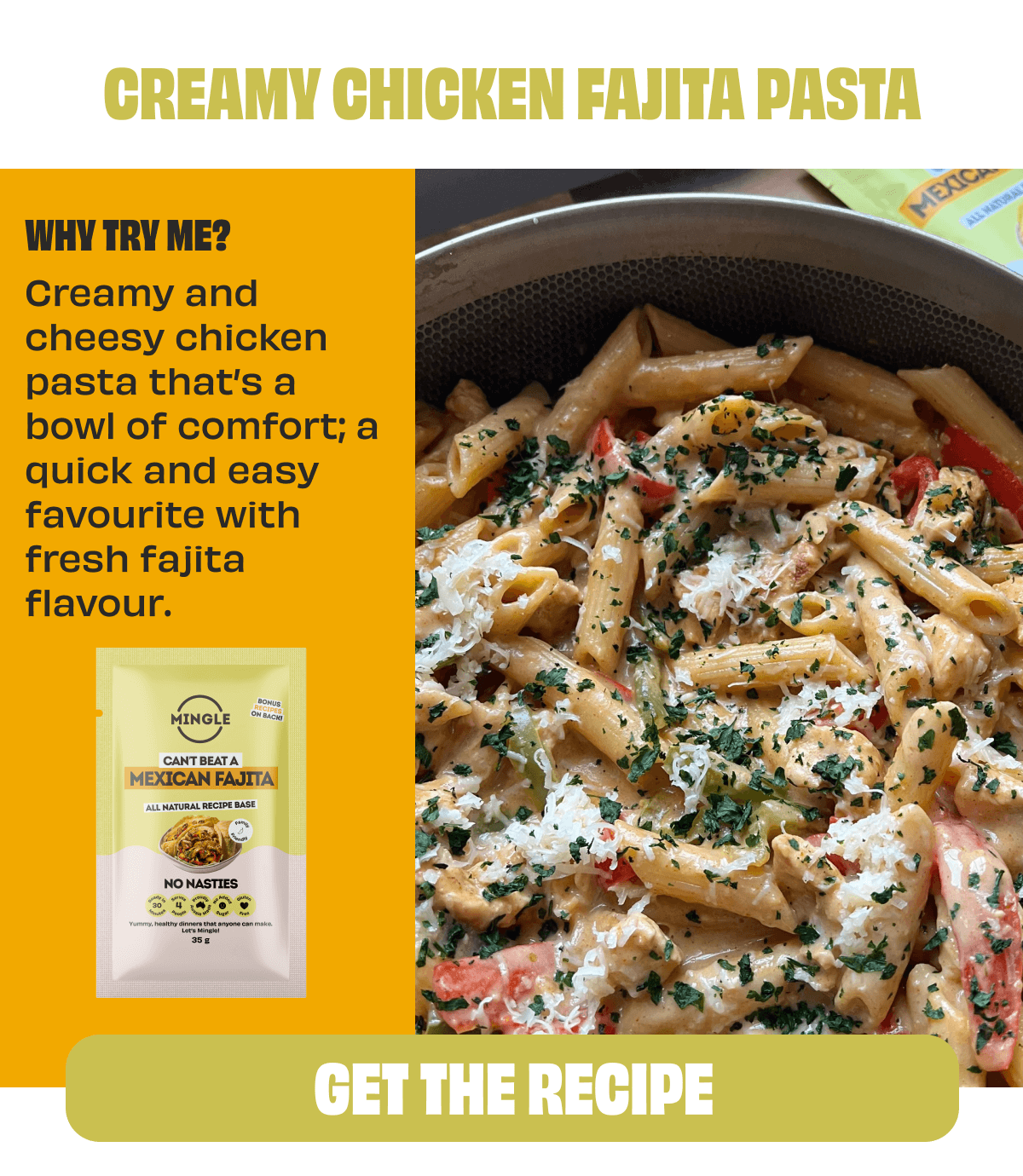 Creamy Chicken Fajita Pasta