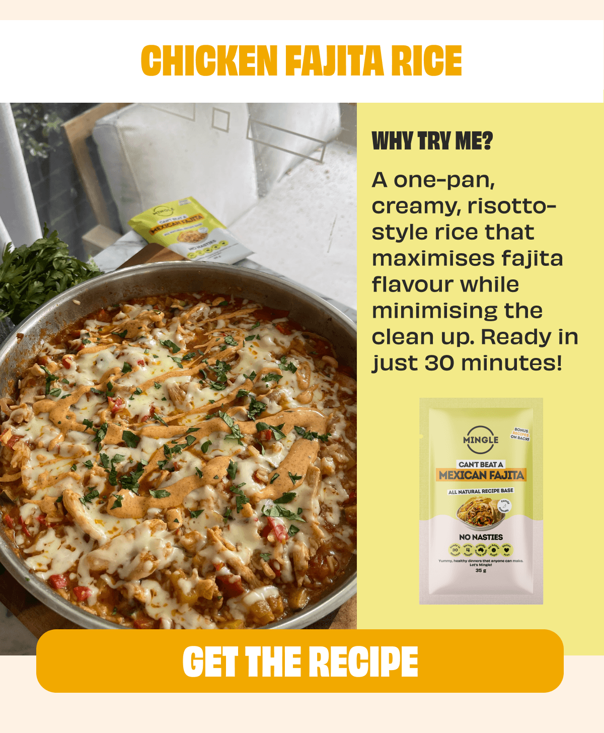 One Pan Chicken Fajita Rice