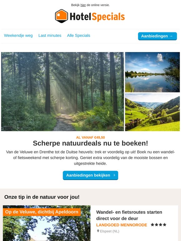 Scherpe natuurdeals nu te boeken!
