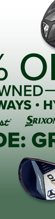 Up To 45% Off Preowned Drivers, Fairways & Hybrids From Top Brands Srixon With Code: GREEN
