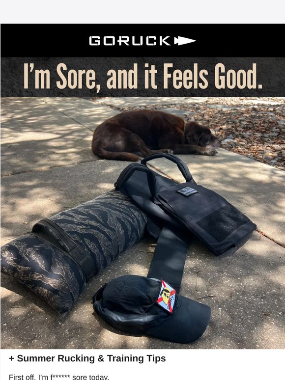 I’m Sore, and it Feels Good.