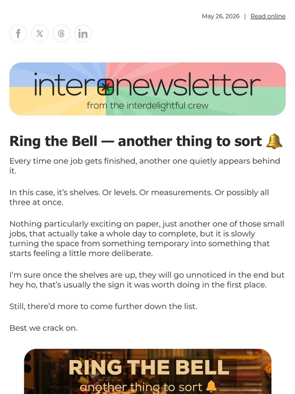 Ring the Bell — another thing to sort 🔔
