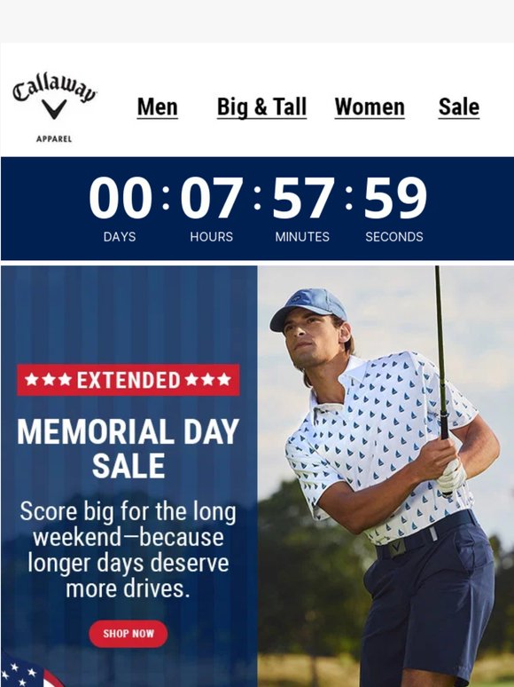 Final Hours: Extended Memorial Day Sale