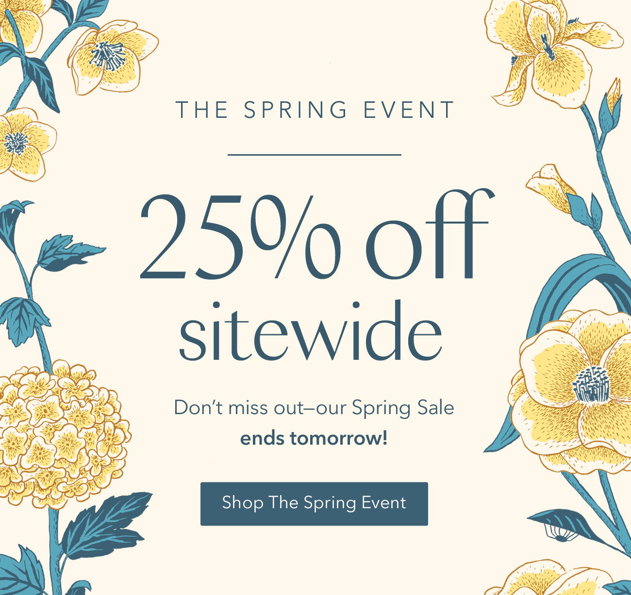25% off sitewide has been extended through tomorrow!