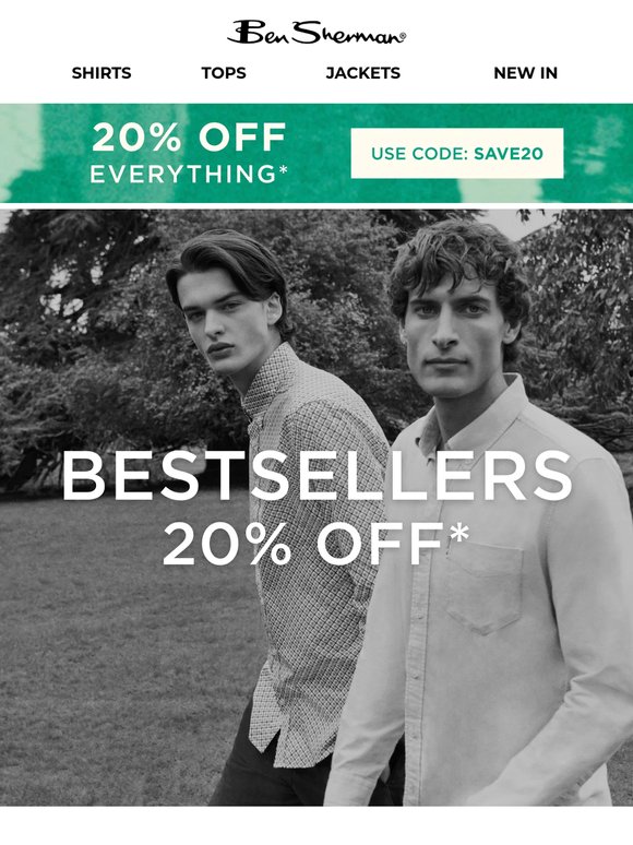 20% off the big bestsellers