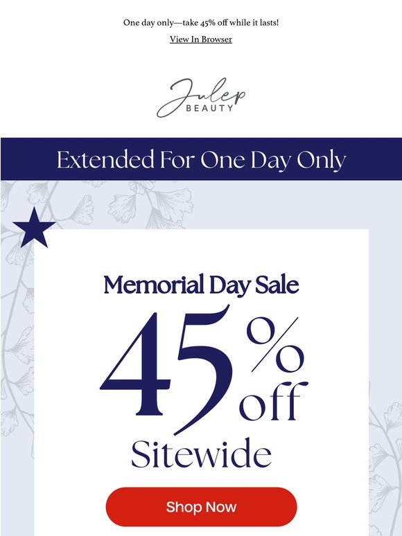 Beautiful, We’ve Extended Our Sale Just For You 🫶