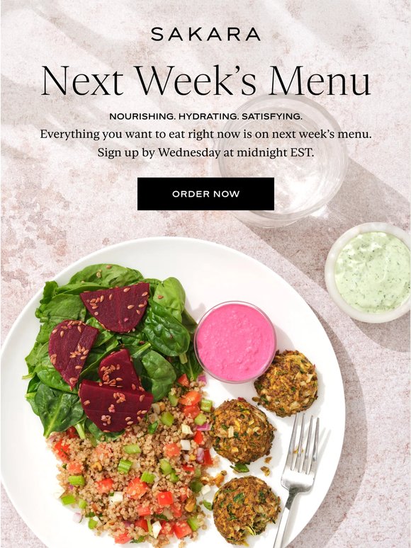 An Ultra-Nourishing Menu