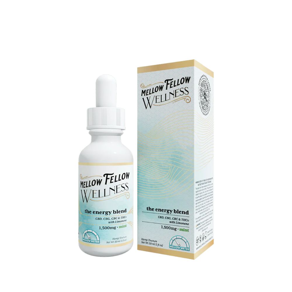 Image of Mellow Fellow Wellness Tincture – Energy Blend 1500mg Mint