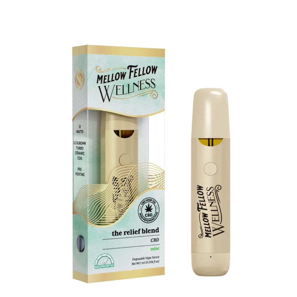 Image of Mellow Fellow Wellness CBD Disposable - Relief Blend 1 Gram