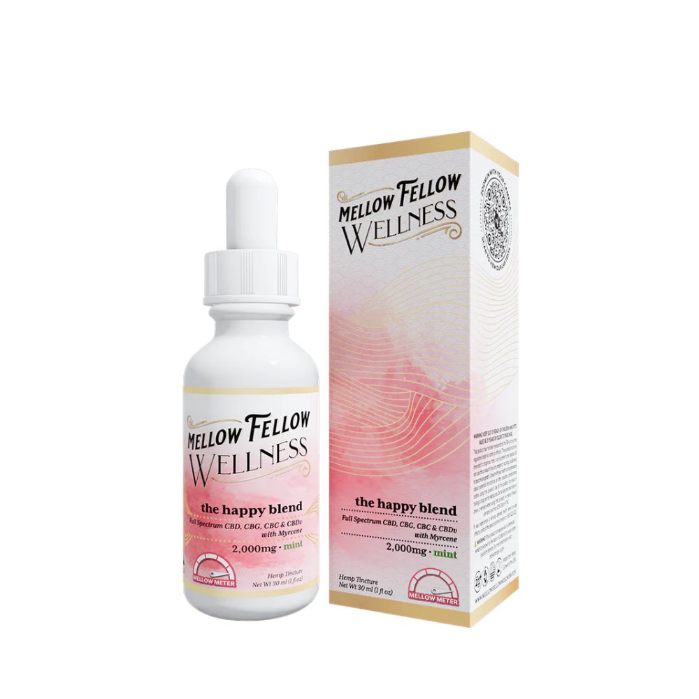 Image of Mellow Fellow Wellness Tincture – Happy Blend 2000mg