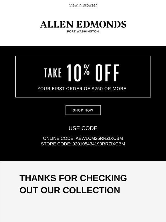 Those styles you liked? Enjoy 10% off