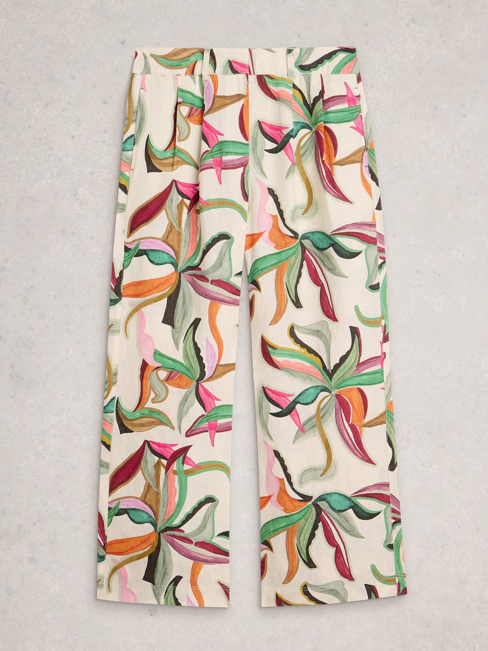 Shop Sasha Wide Leg Linen Trouser