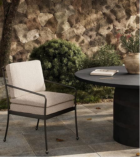Tally Remiro Ecru Outdoor Chair by Four Hands