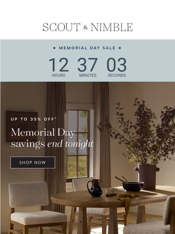 Final hours 🇺🇸 Memorial Day Sale ends tonight