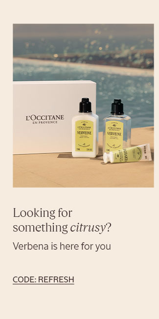 LOOKING FOR SOMETHING CITRUSY? VERBENA IS HERE FOR YOU  | CODE: REFRESH