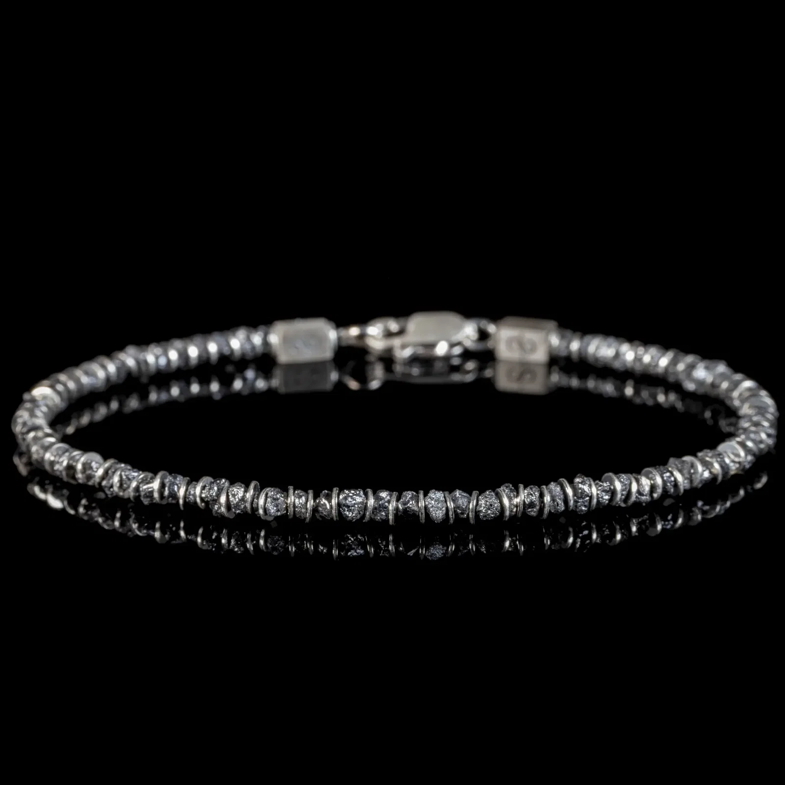 Raw Black Diamond Bracelet III (2-2.5mm)