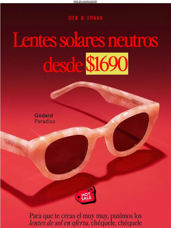 ¡Tus solares favoritos desde $1690!