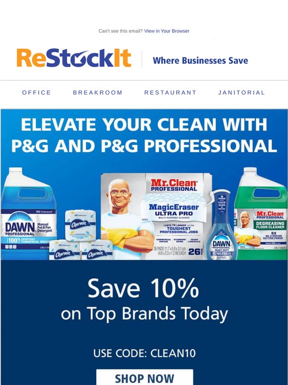 Big brands. Better pricing. Save 10% today.