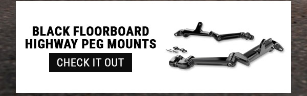 Black Floorboard Highway Peg Mounts