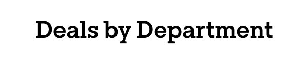 Deals by Department