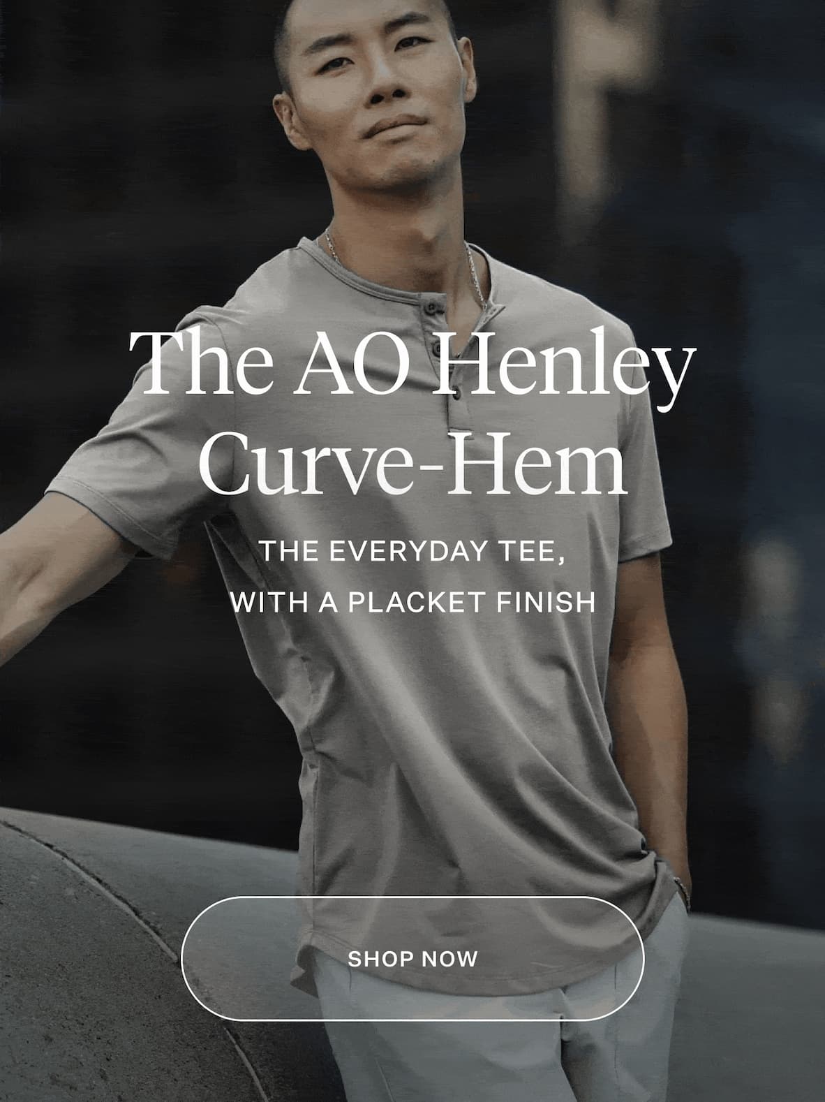 The AO Henley Curve-Hem