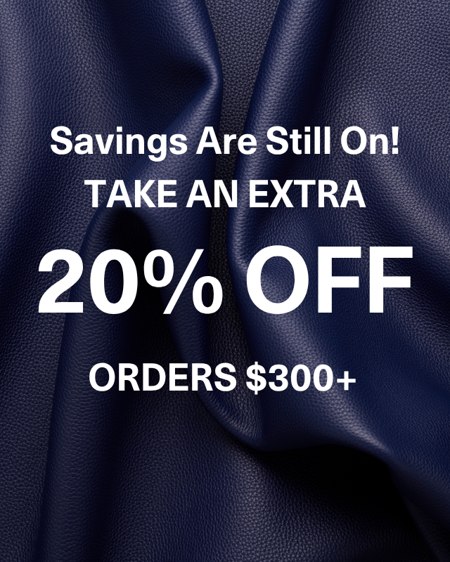 Savings are still on! Save an extra 20% off orders $300++