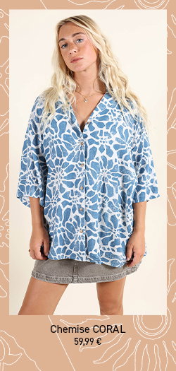 Chemise manches courtes CORAL