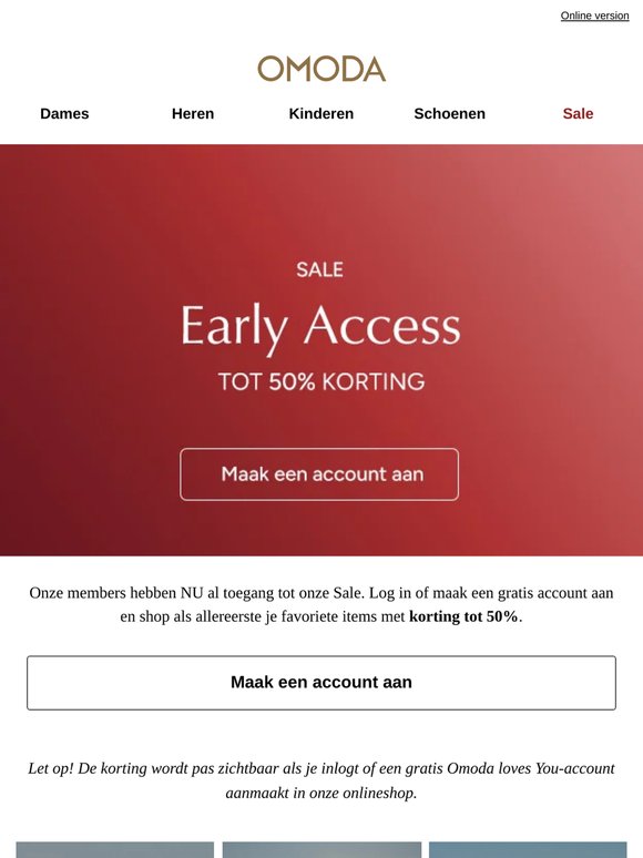 Early Access is gestart! Tot 50% korting ❤️