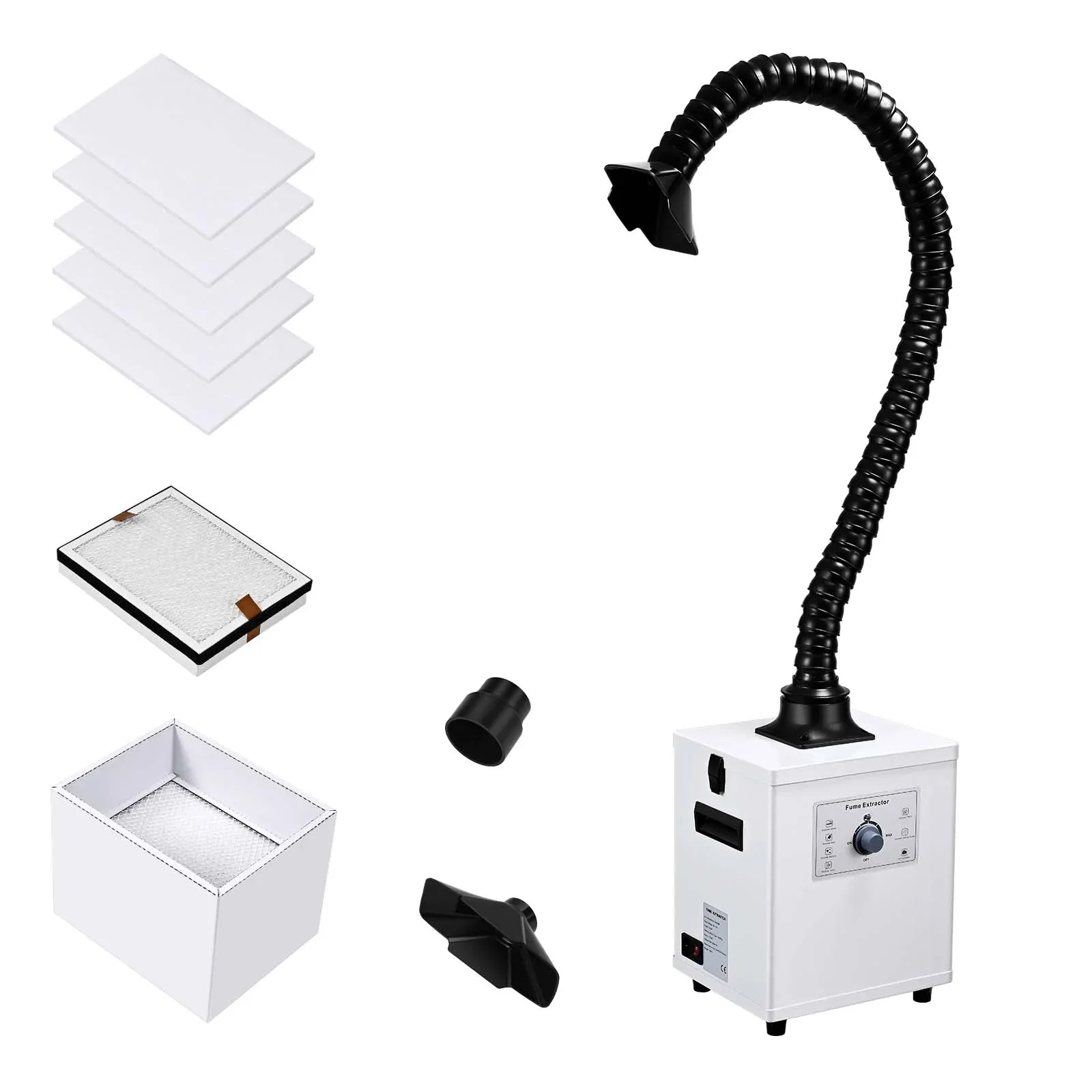 Image of Monport 150W Laser Fume Extractor with 3-Layer Filter for CO2 & Fiber Laser Engraver