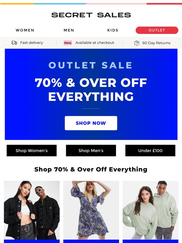 The Outlet Clearance is here...