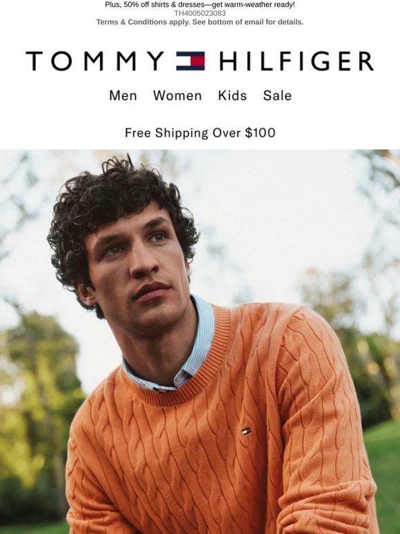 Tommy ICONS: Summerweight sweaters in classic cable