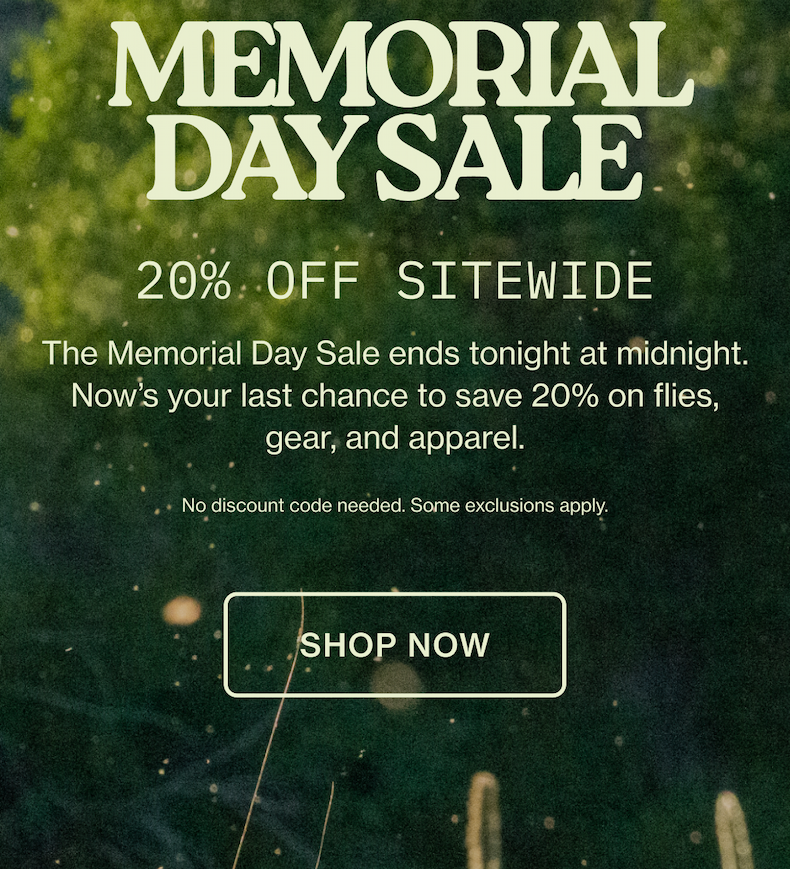 Memorial Day Sale