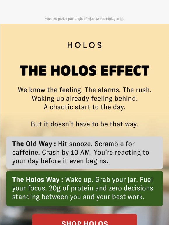 A MUCH simpler way to fuel your day.