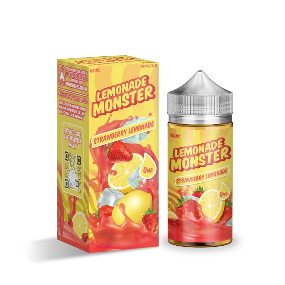 Image of Strawberry Lemonade by Lemonade Monster Eliquid 100ml