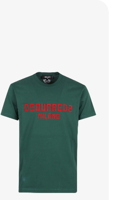 Dsquared2 Milano Logo Cool Fit Green T-Shirt