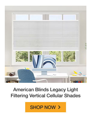 American Blinds Legacy Light Filtering Vertical Cellular Shades | SHOP NOW >