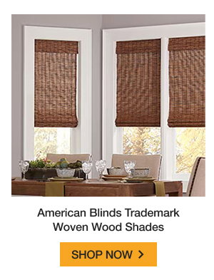 American Blinds Trademark Woven Wood Shades | SHOP NOW >