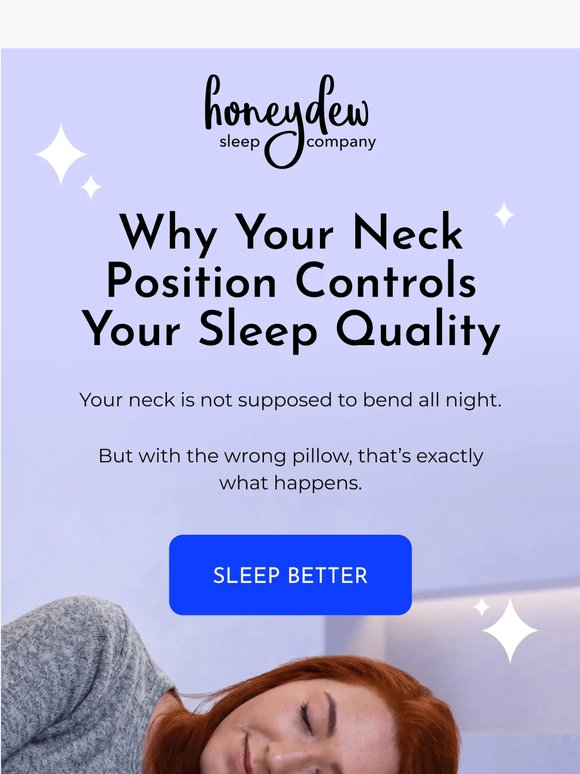 Your Neck Position Controls Your Sleep Quality