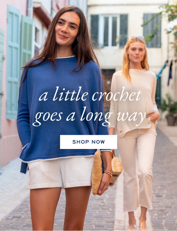 Catalina Crochet Trim Sweater