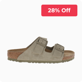 Birkenstock Arizona Suede Leather Footbed Sandals