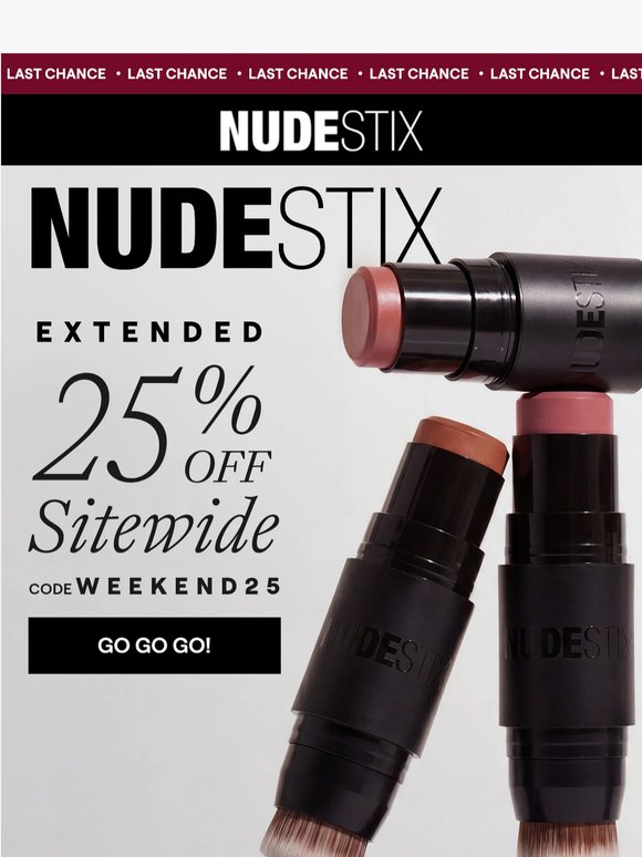 EXTENDED: 25% OFF SITEWIDE
