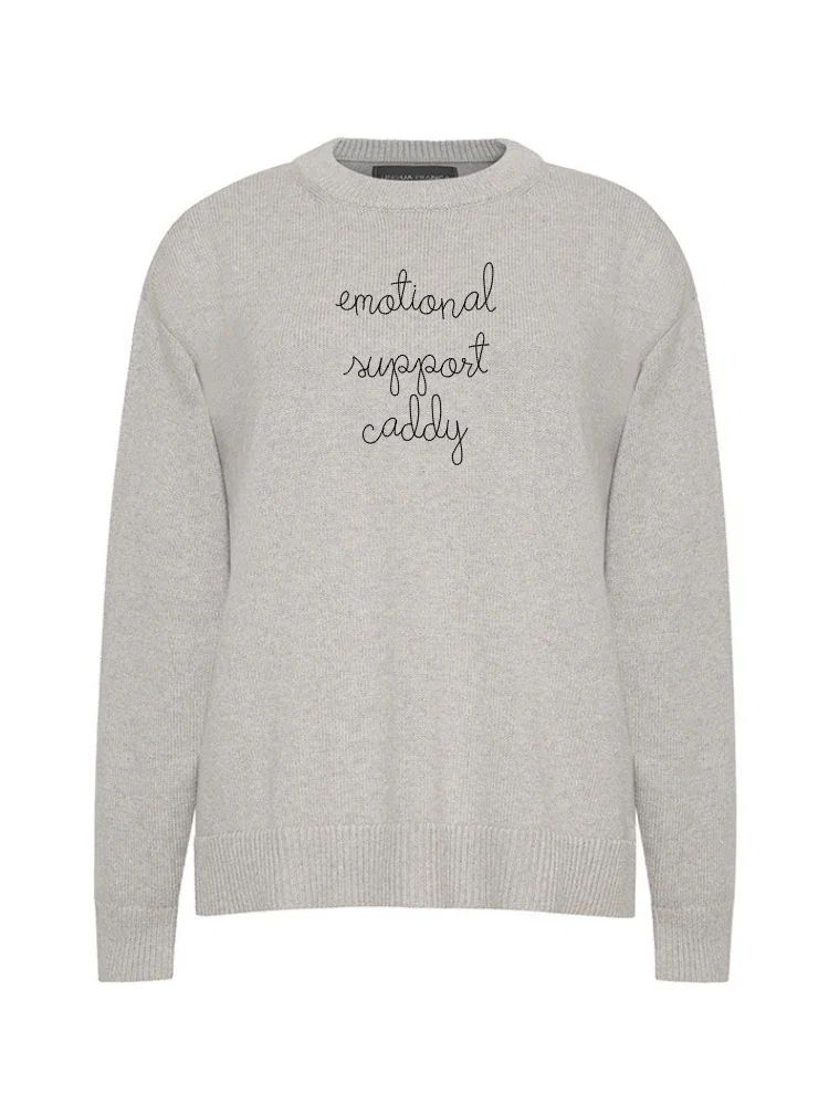 Image of "emotional support caddy"  Maxine Sweater