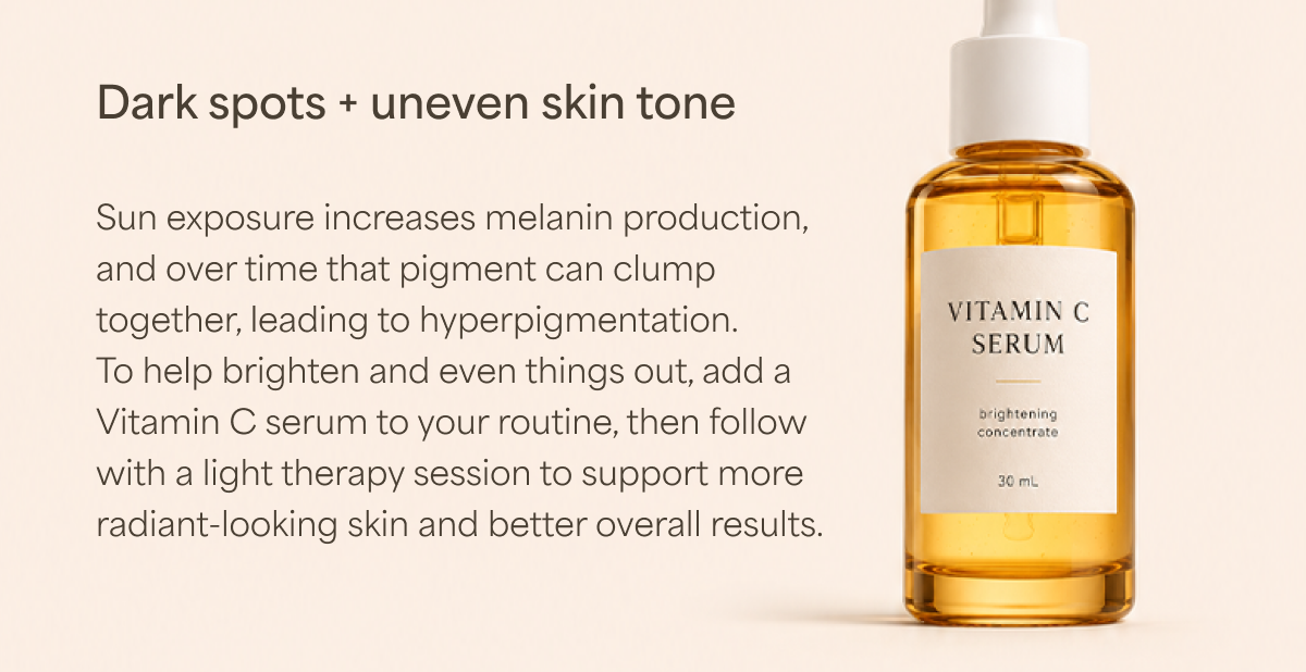 Vitamin C Serum helps with dark spots and uneven skin tone